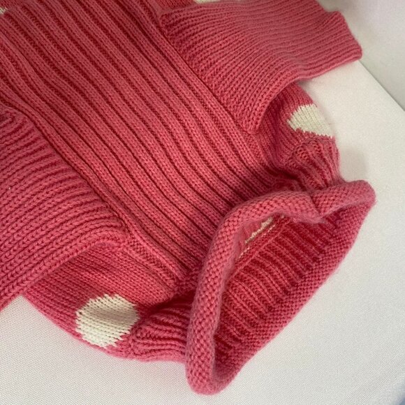 Pet  Stinky-g Pink With White Polka Dots Knitted Sweater - Picture 5 of 10